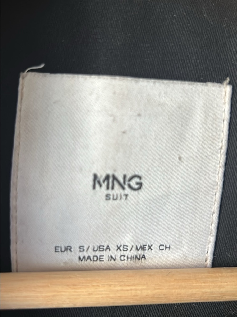 Mango Black Trench Coat S - Picture 3 of 4
